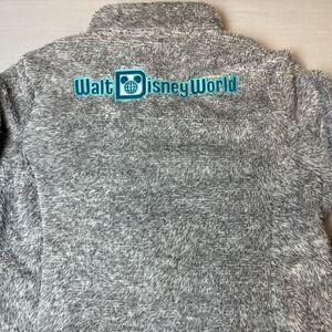 Disney Parks Mickey Fleece Jacket Small Walt Disney World Globe Full Zip